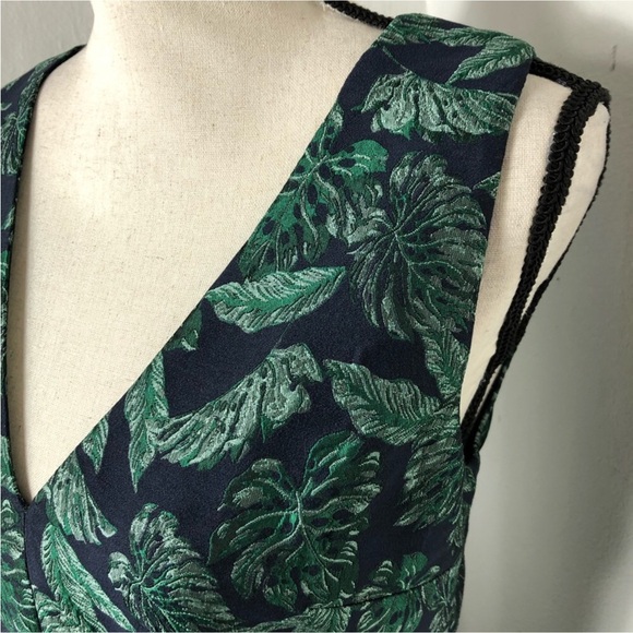 Sam Edelman Green Leaf Jacquard Dress - Picture 8 of 15